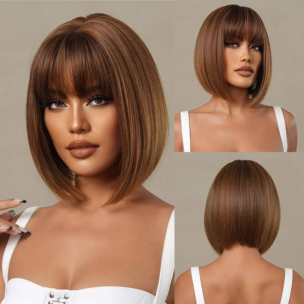 como cortar long bob com franja