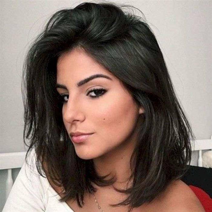 melhor long bob para bochechas cheias