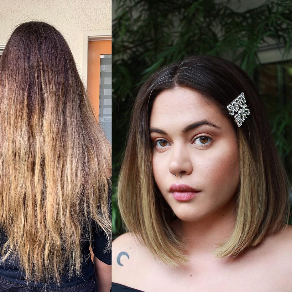 long bob para afinar rosto redondo