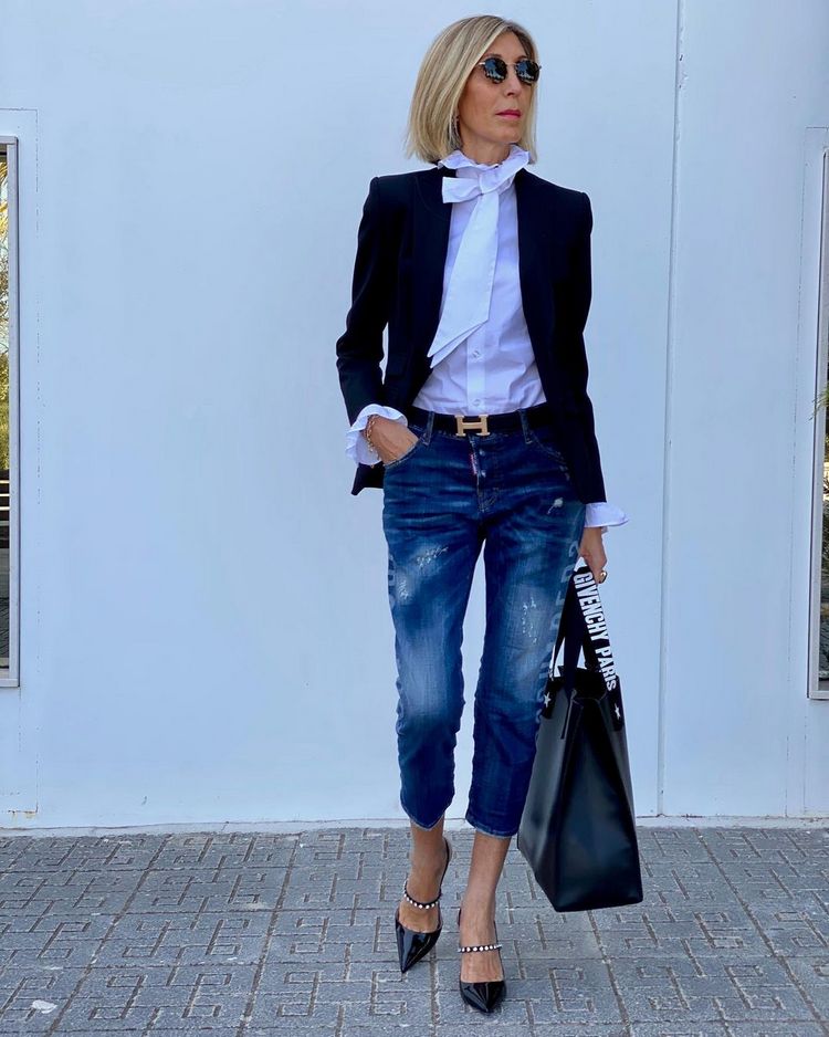 blazer preto para trabalho