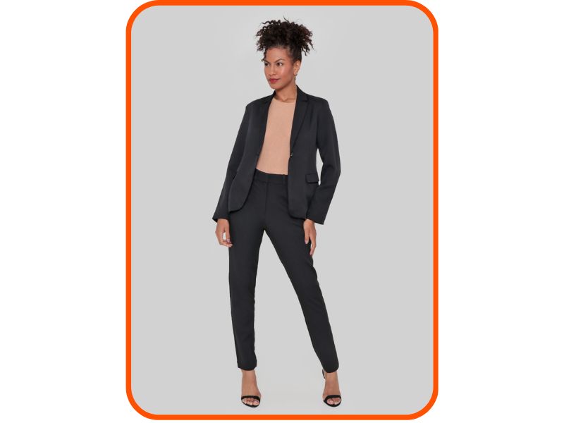 blazer preto para trabalho
