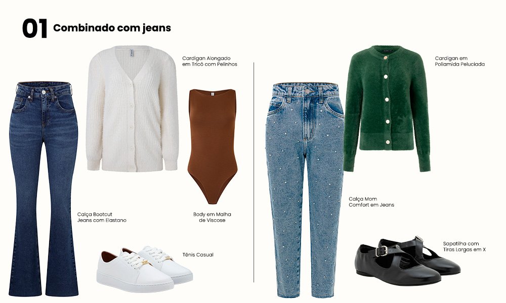como usar cardigan no trabalho