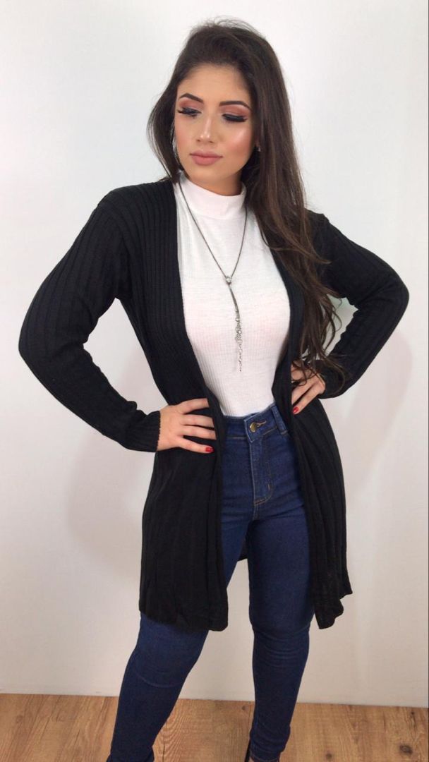 como usar cardigan no trabalho