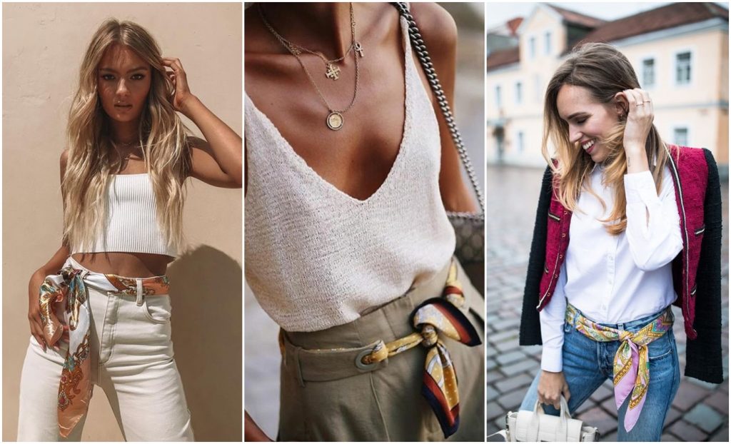 lenço estampado moda 2026