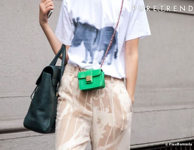 mini bag preta look