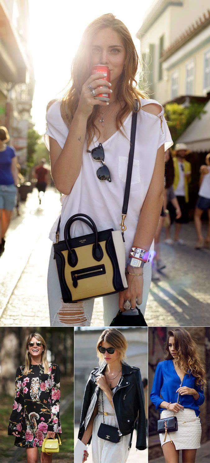 mini bag preta look
