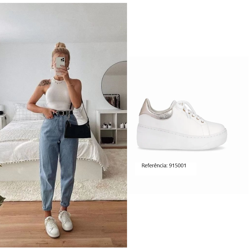 Look tênis casual