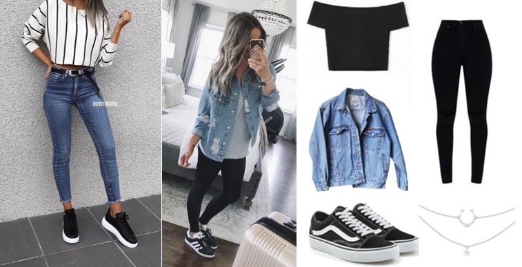 look tenis preto blazer festa