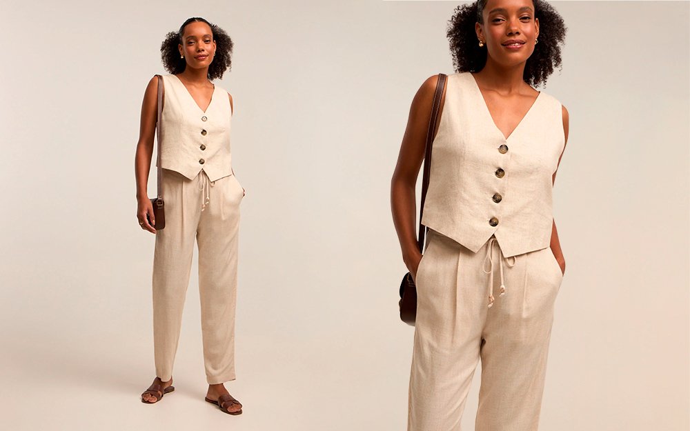 look noite com calça feminina