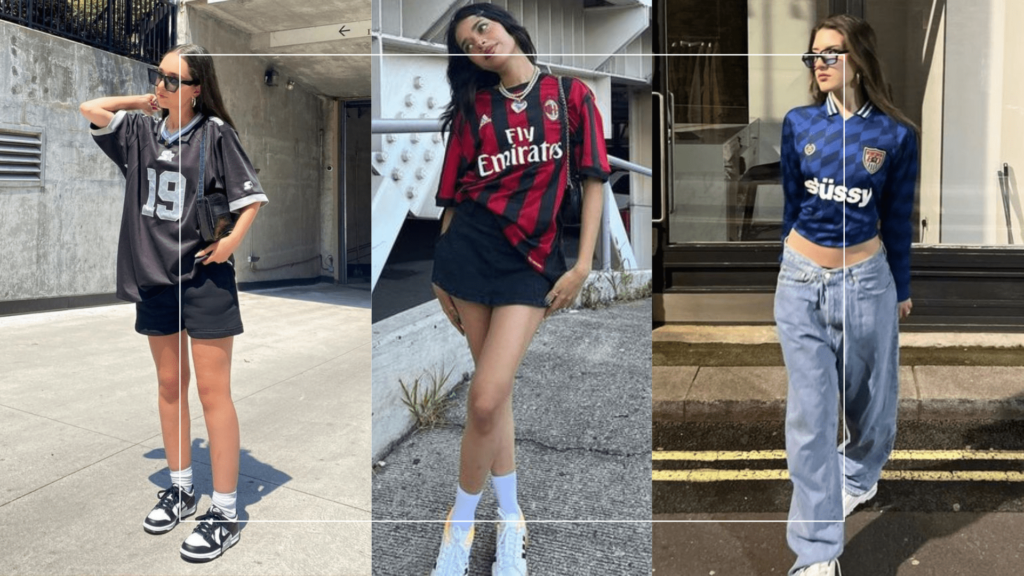 camisa de time com jeans