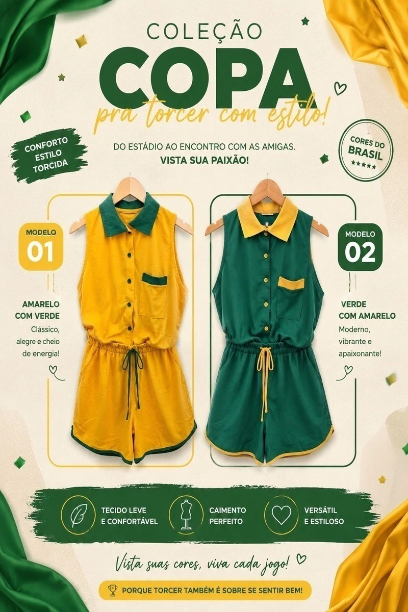 look feminino para torcer pelo brasil na copa 12