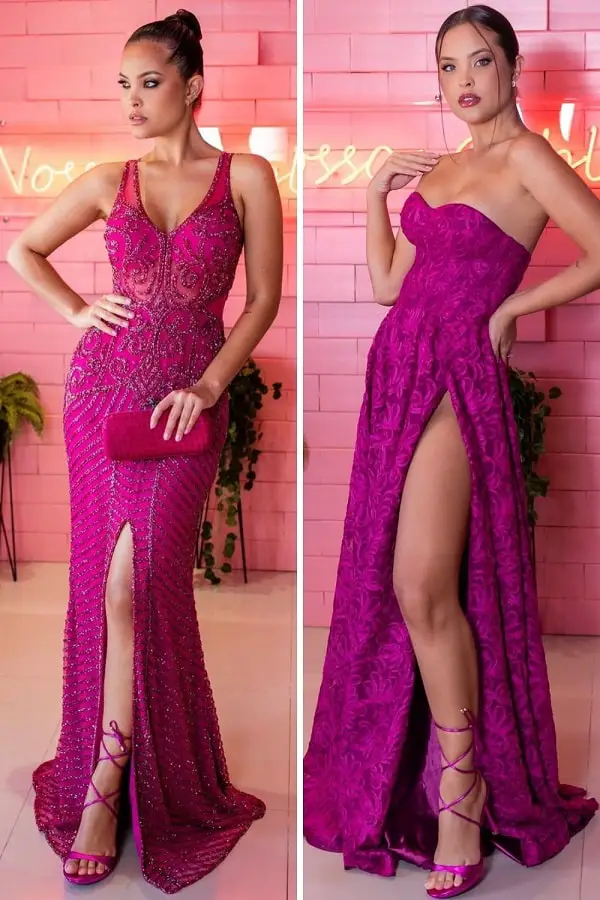 combinar sapato nude com vestido rosa