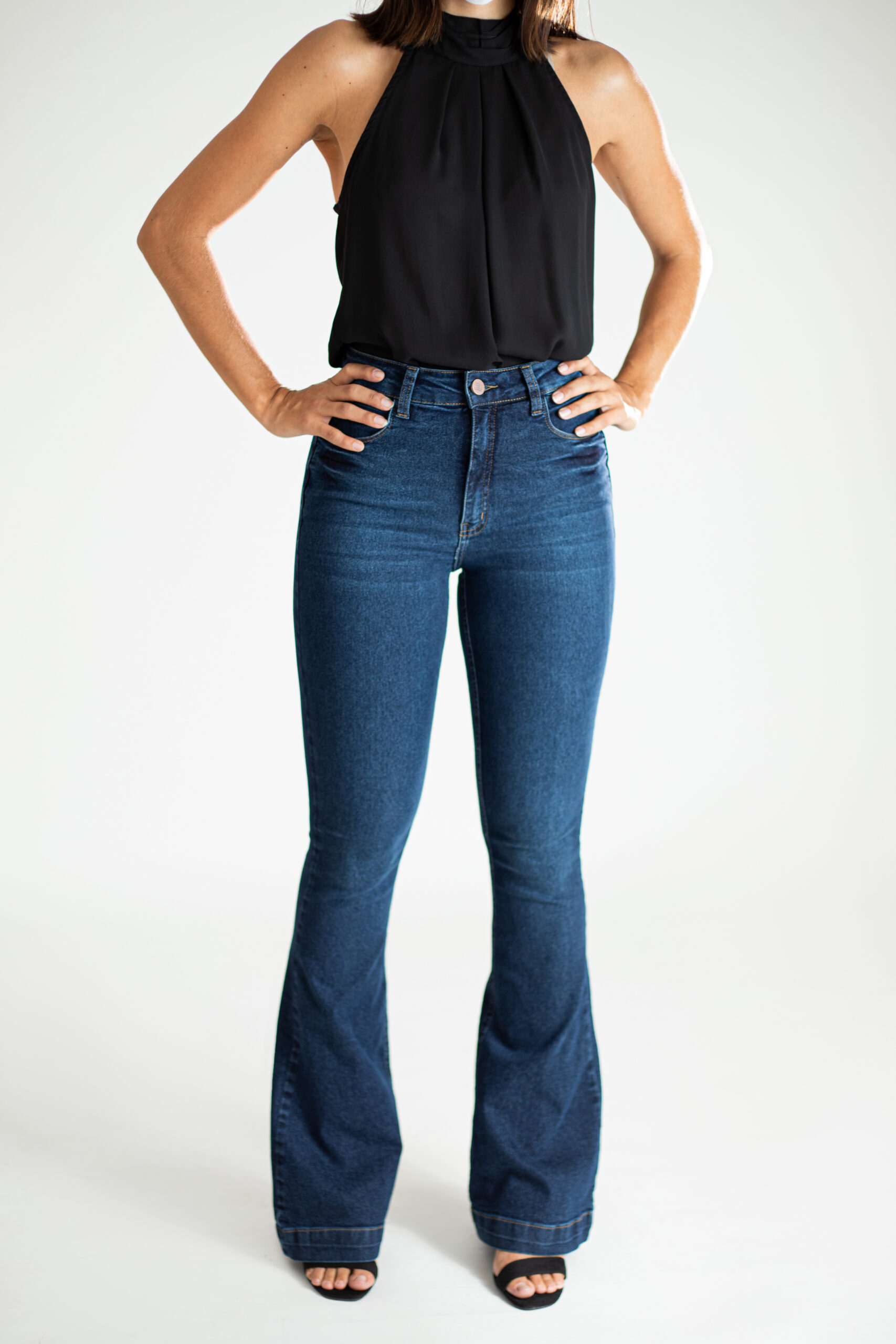 calça jeans elegante trabalho