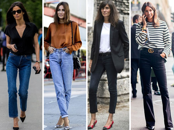 jeans business casual feminino