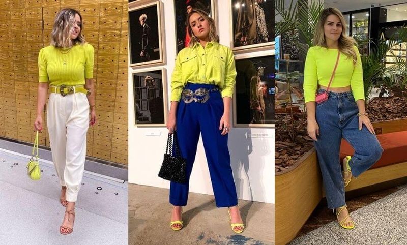 looks com verde e amarelo 2026