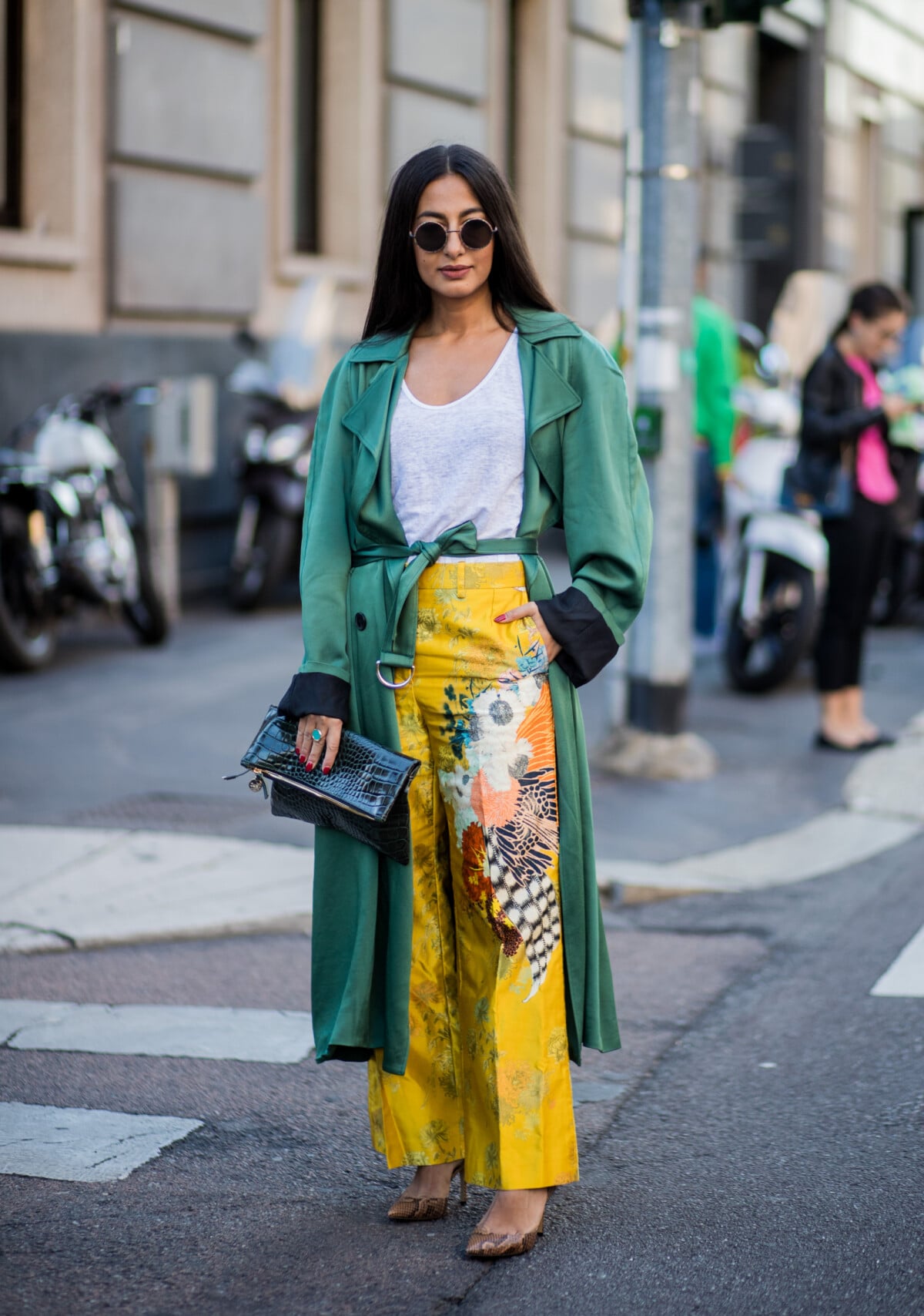 looks casuais verde amarelo