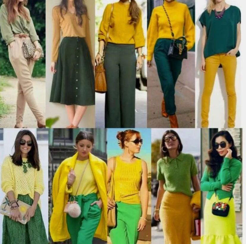 verde militar com amarelo