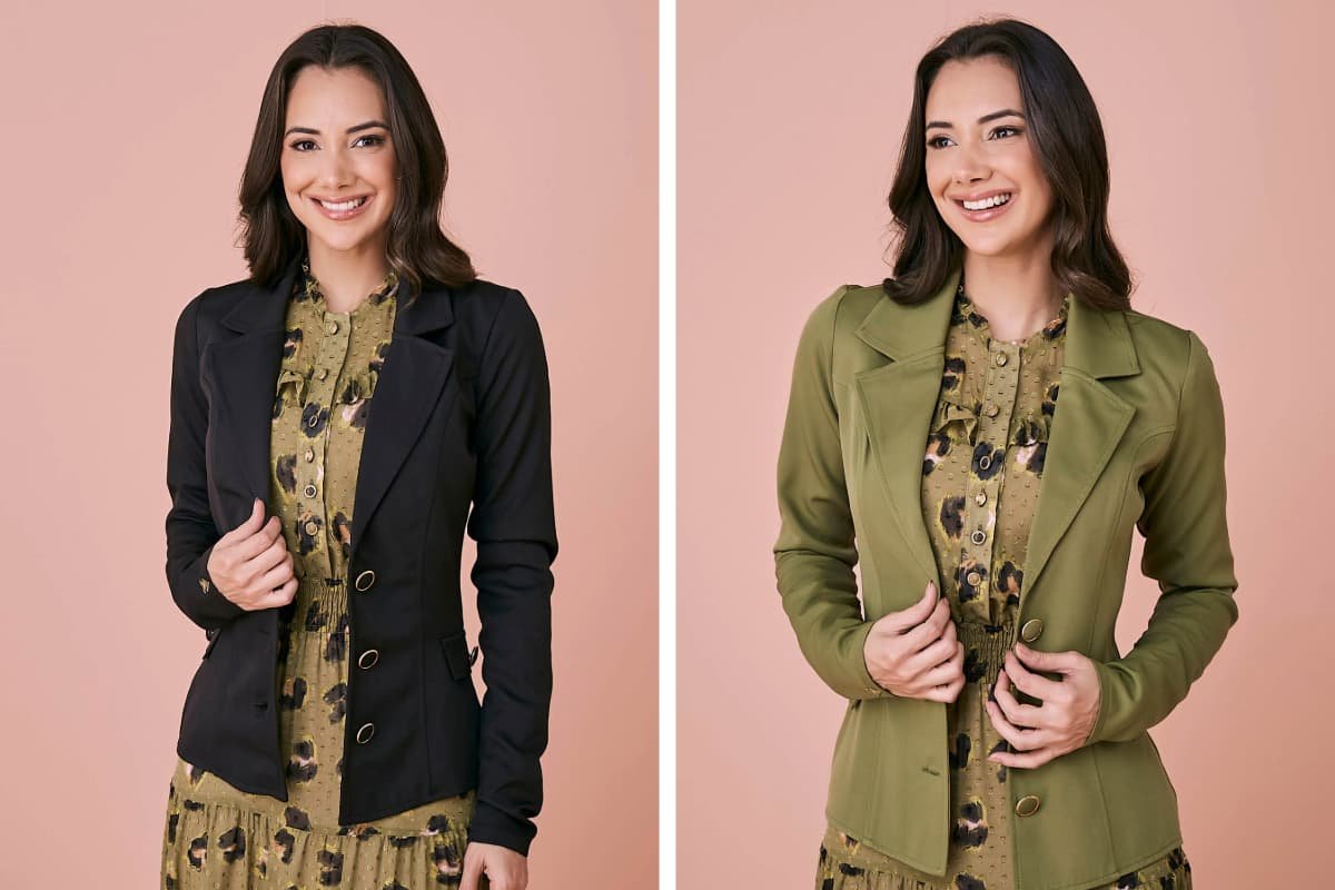 blazer xadrez moderno