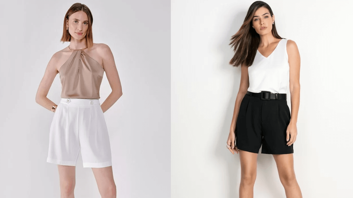 looks com shorts de alfaiataria para verão