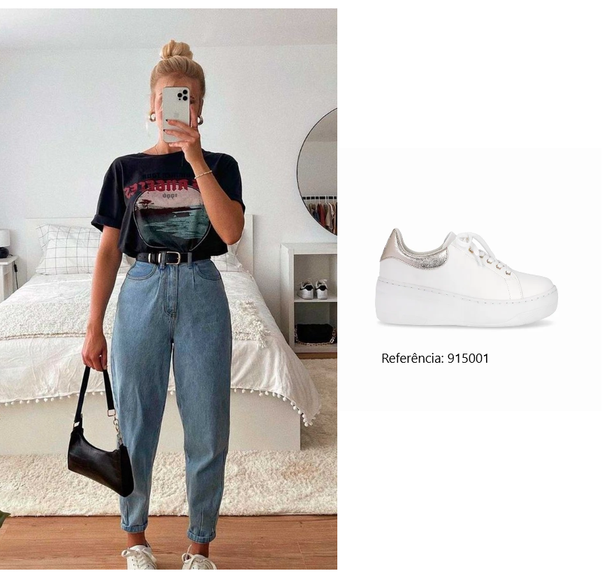 como usar tênis branco com vestido