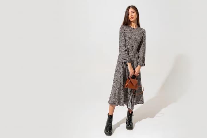 bota com vestido longo inverno
