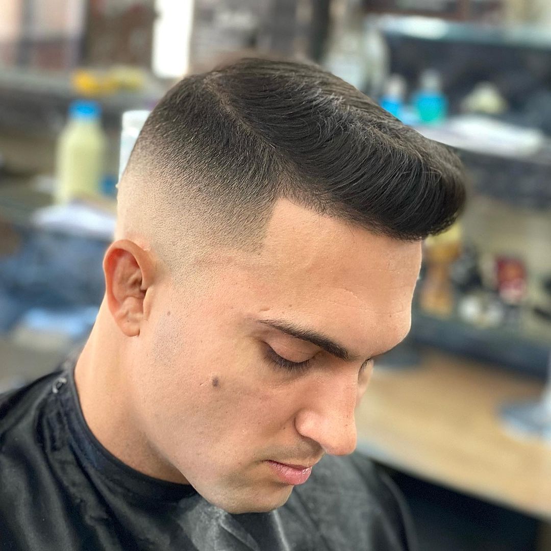 low taper fade arredondado
