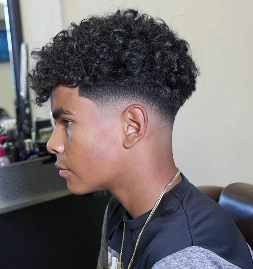 fade para cabelo cacheado