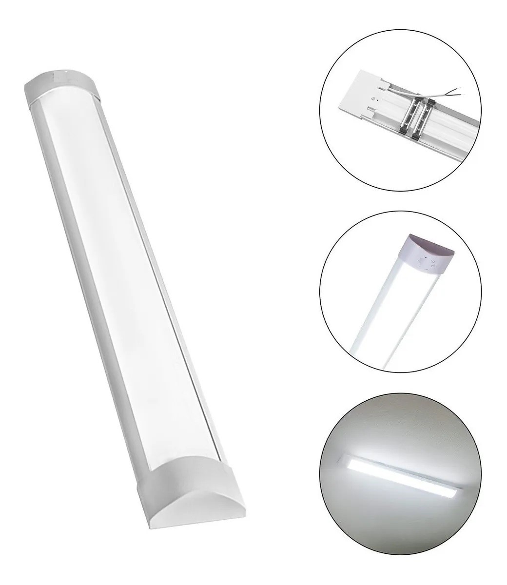 luminaria tubular led sobrepor