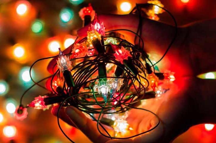 segurança luzes de natal
