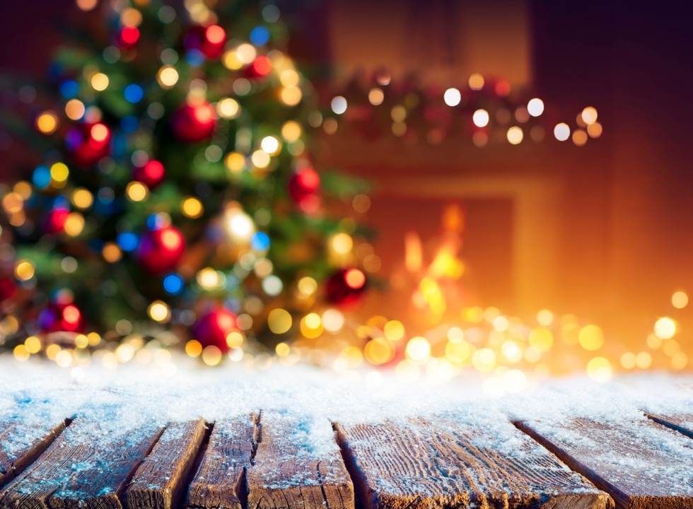luzes de natal brancas
