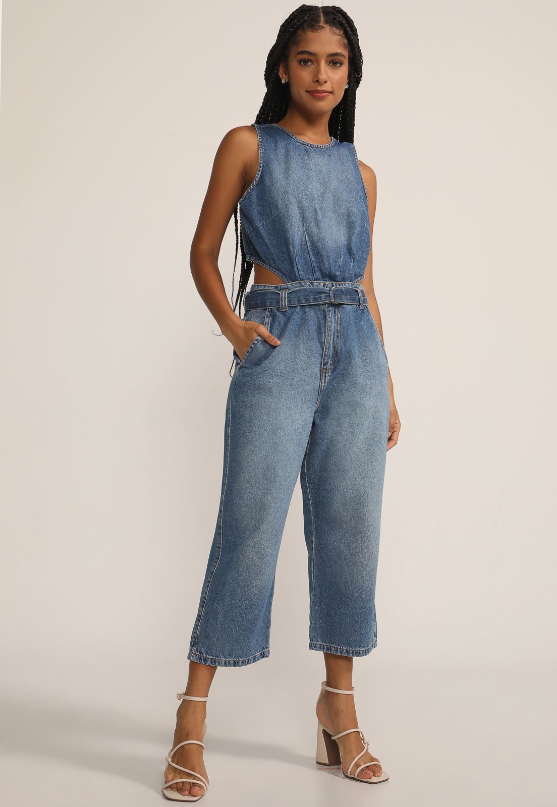 macacão jeans confortável