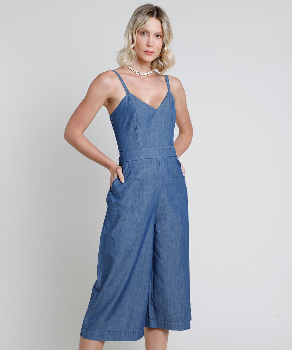 tendência macacão jeans 2026