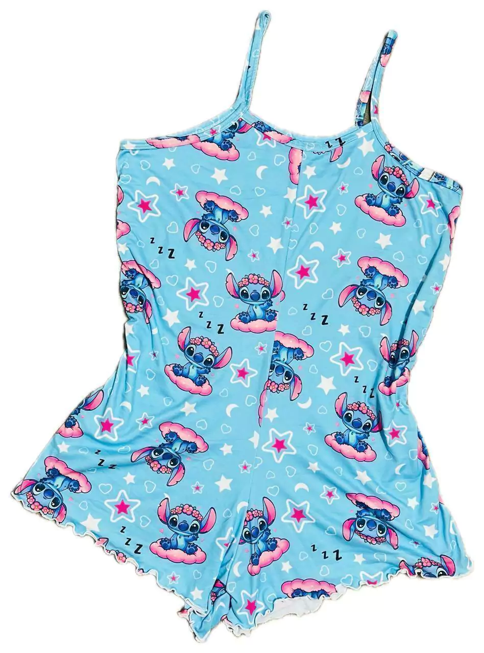 macaquinho pijama feminino suede