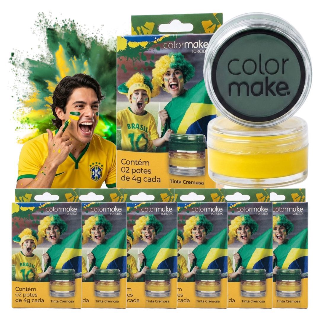 ideias de maquiagem para jogo do brasil
