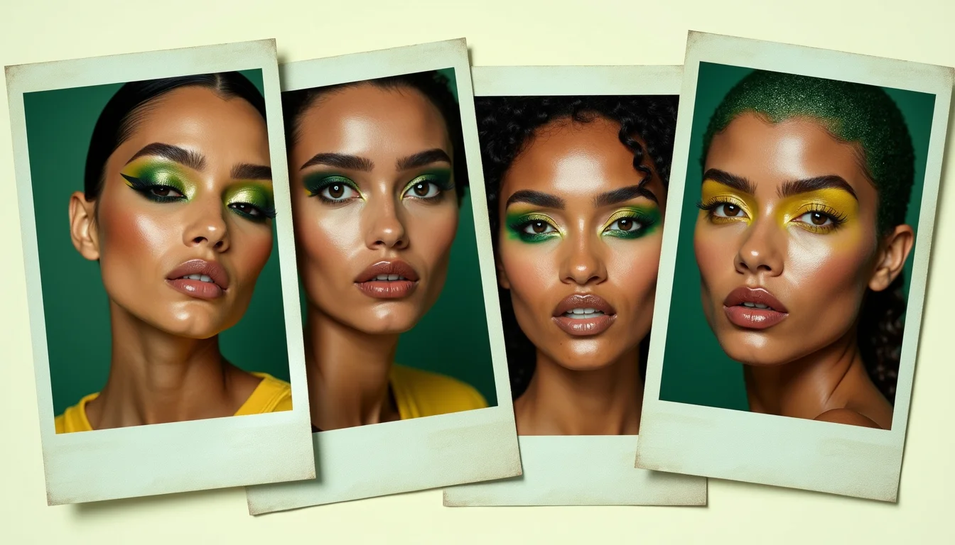 maquiagem verde e amarelo fácil