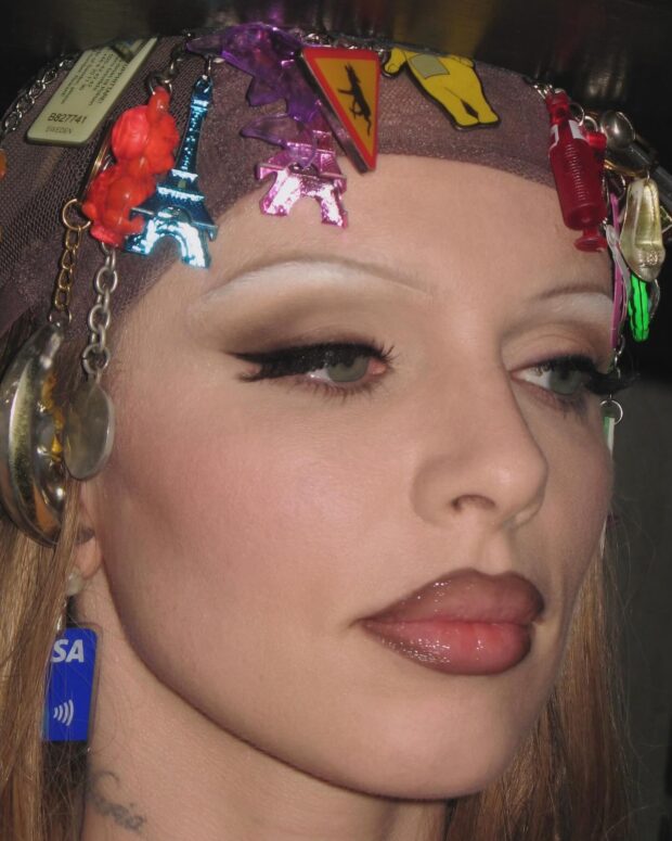 look retrô de maquiagem