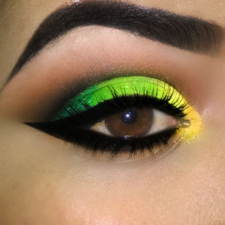 tutorial maquiagem verde e amarelo