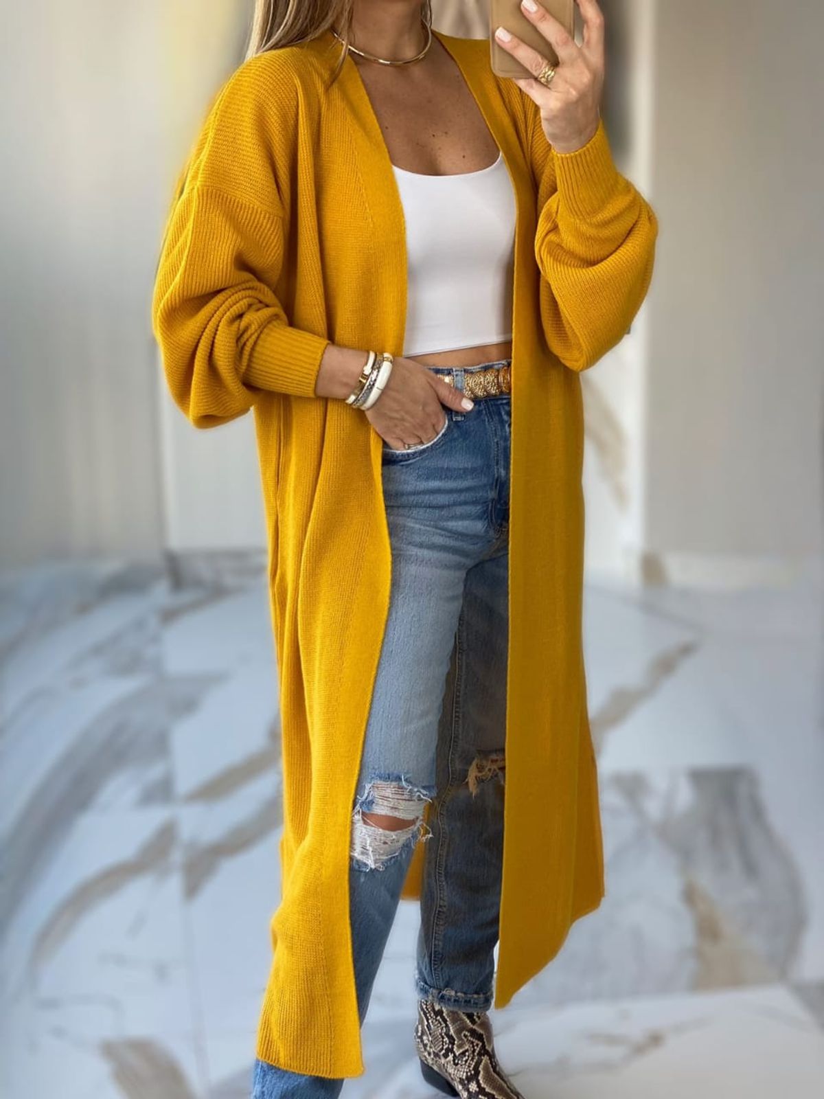 como usar cardigan longo feminino