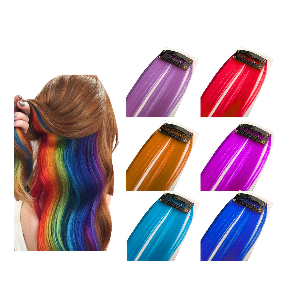 loiras com mechas criativas