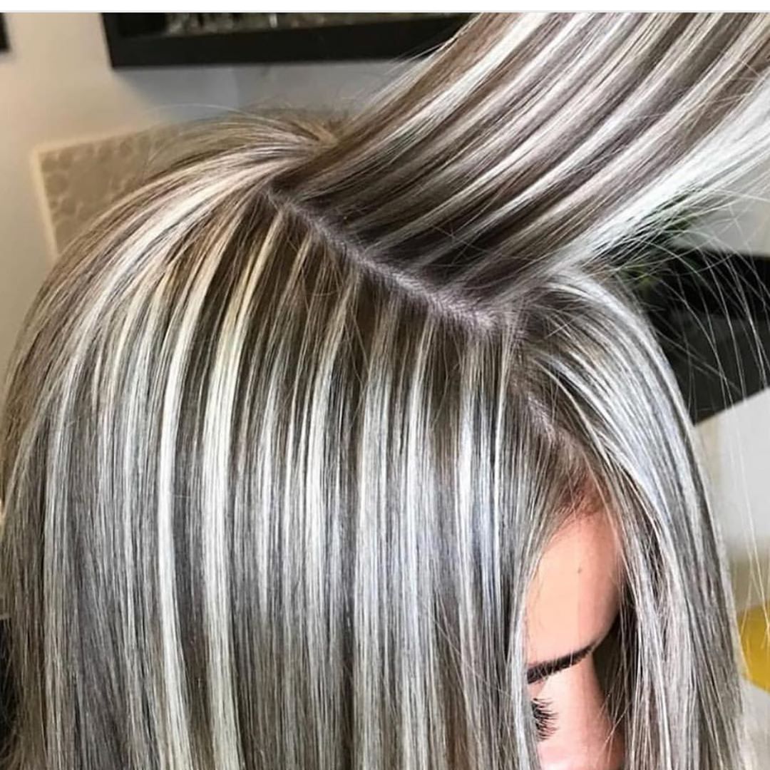 luzes para cobrir cabelo branco