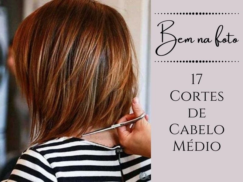 cortes médios para cabelo liso