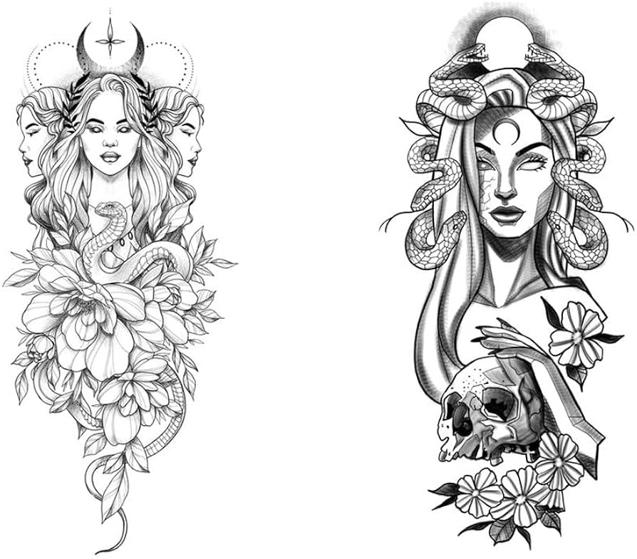 medusa tattoo minimalista