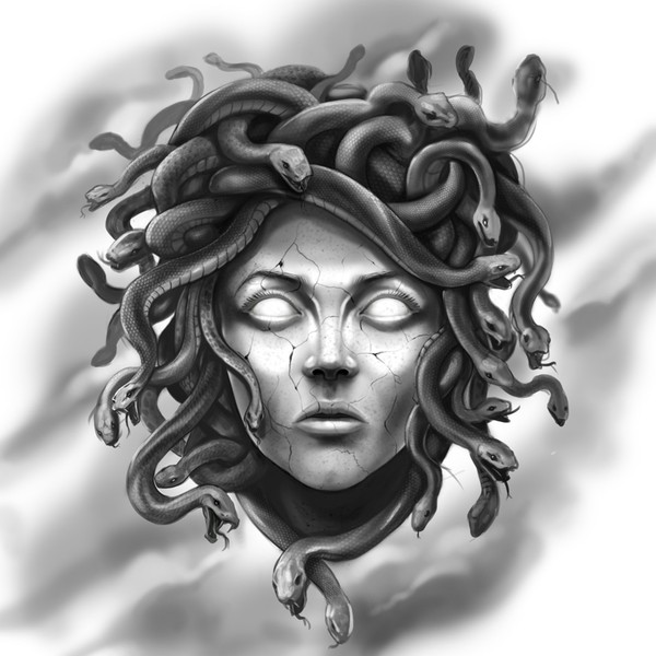 medusa tattoo neo tradicional