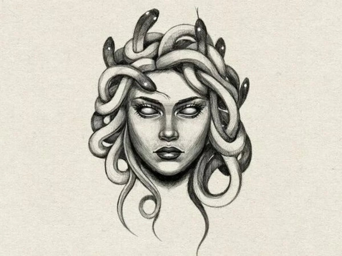medusa tattoo realismo