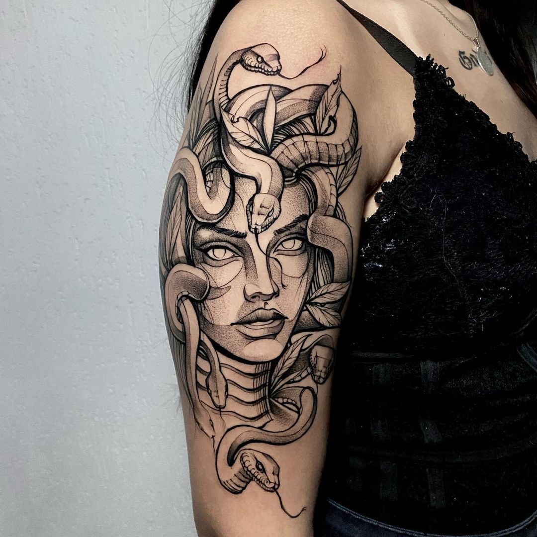 medusa tattoo old school