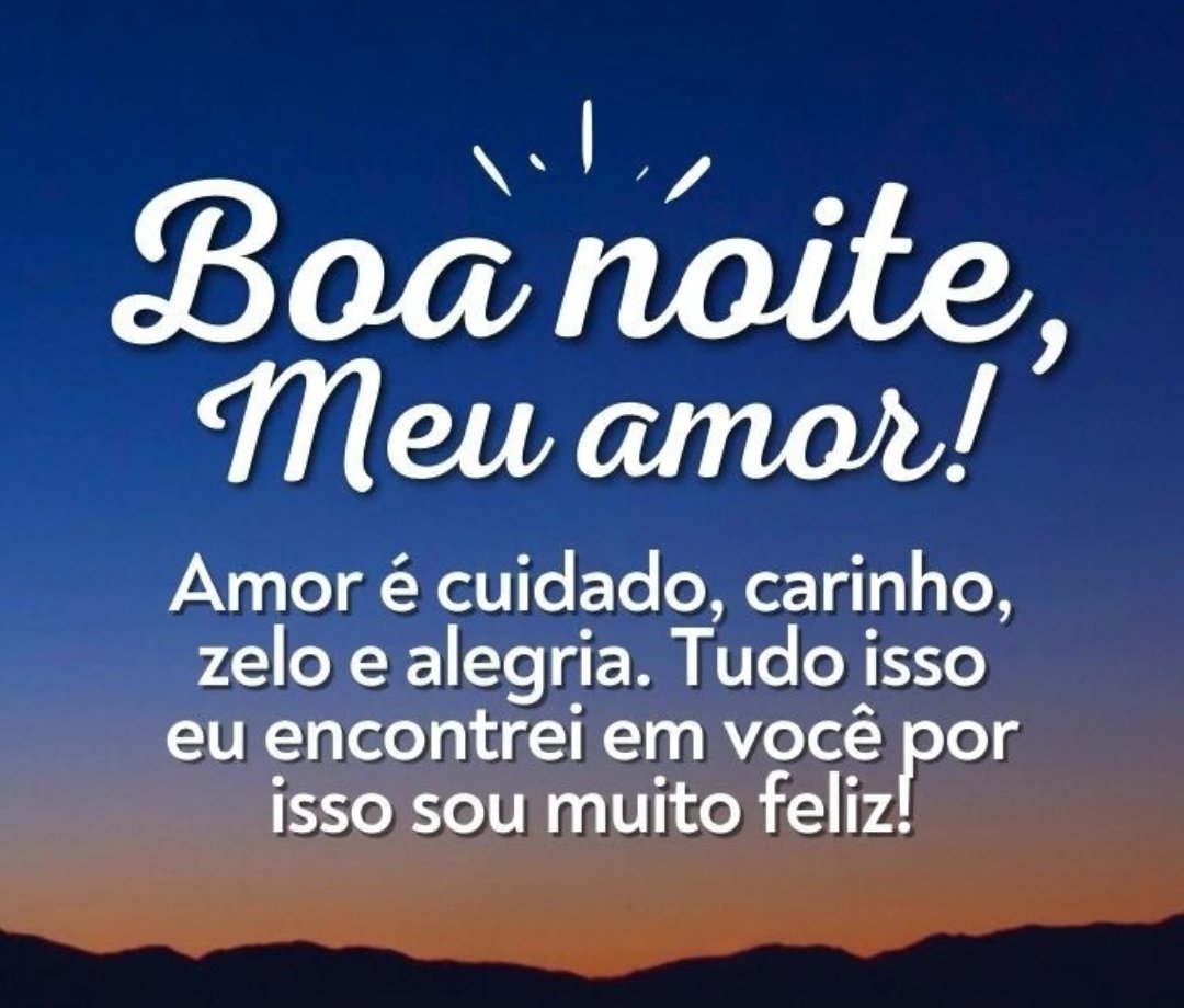 mensagem de boa noite meu amor