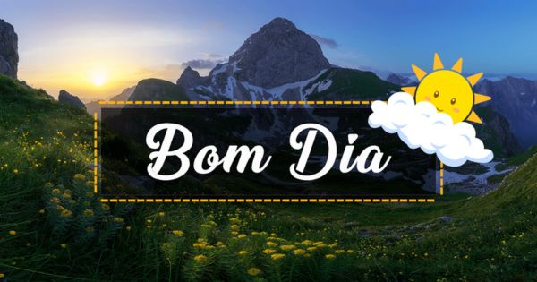 vídeo de bom dia com música