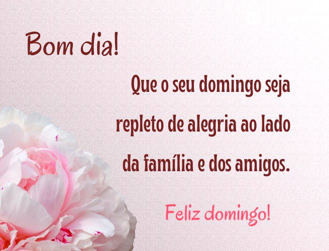 mensagens curtas de domingo para família
