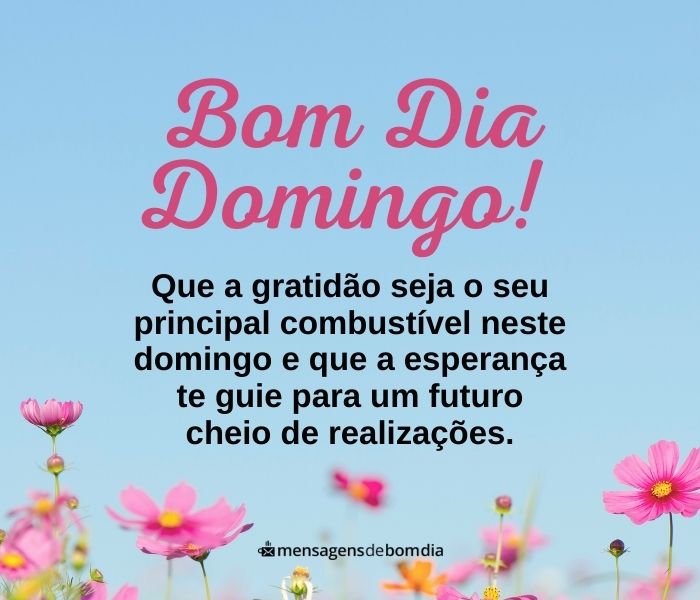 pensamento positivo domingo