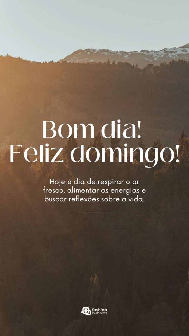 inspiração para o domingo
